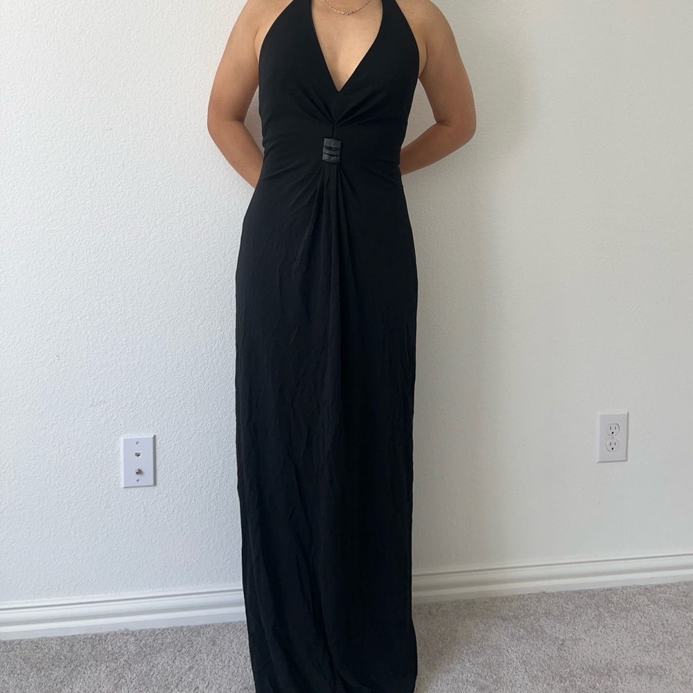 Black Halter Maxi Dress